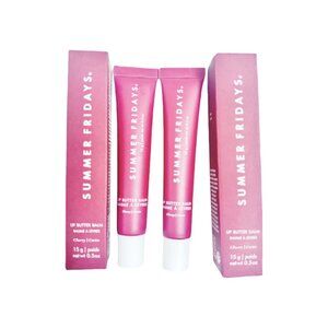 cherry (2 pack) Summer Fridays Lip Butter Balm Conditioning Lip Mask New in box